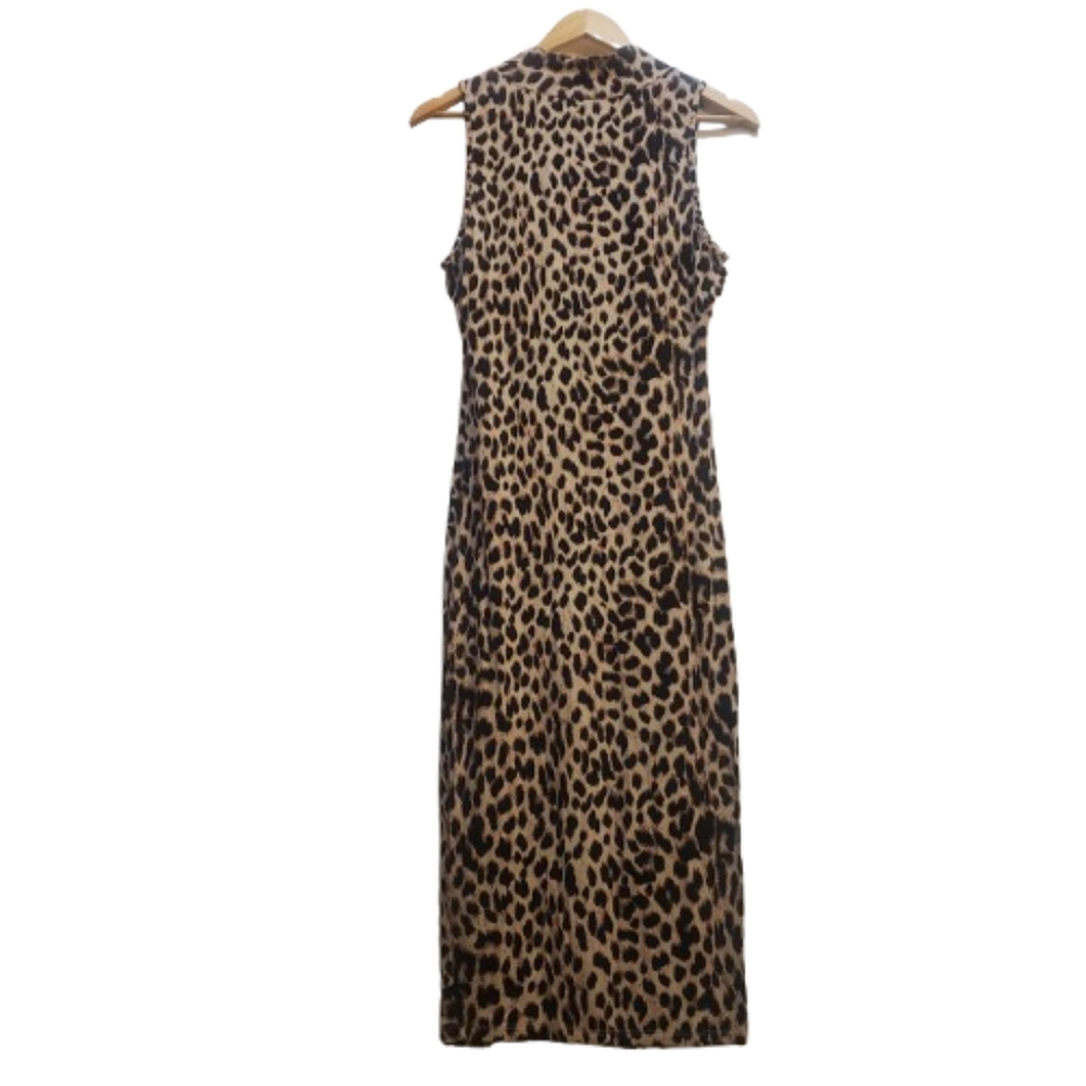 ANIMAL PRINT Bodycon Mockneck Tube Dress sz. 0X (sz 12 to 14)